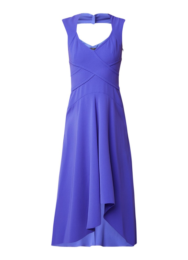 Karen Millen A-lijn maxi-jurk met rugdecolleté royalblauw