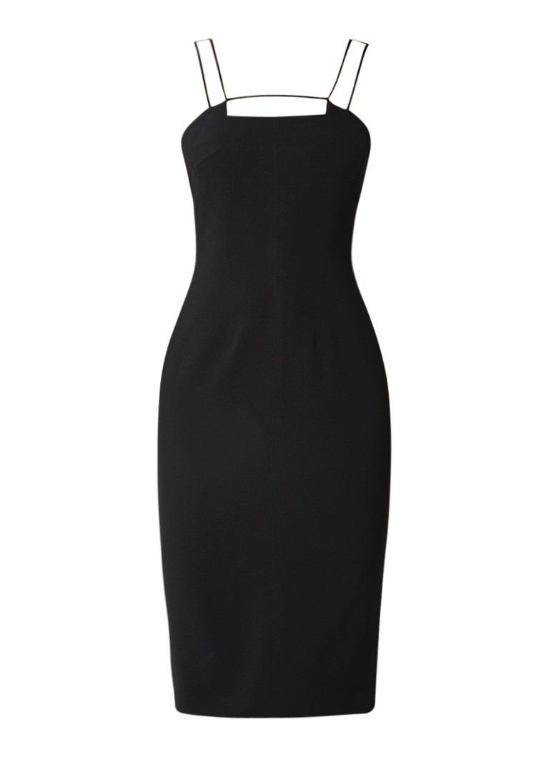 Karen Millen Strappy bodycon kokerjurk van jersey zwart