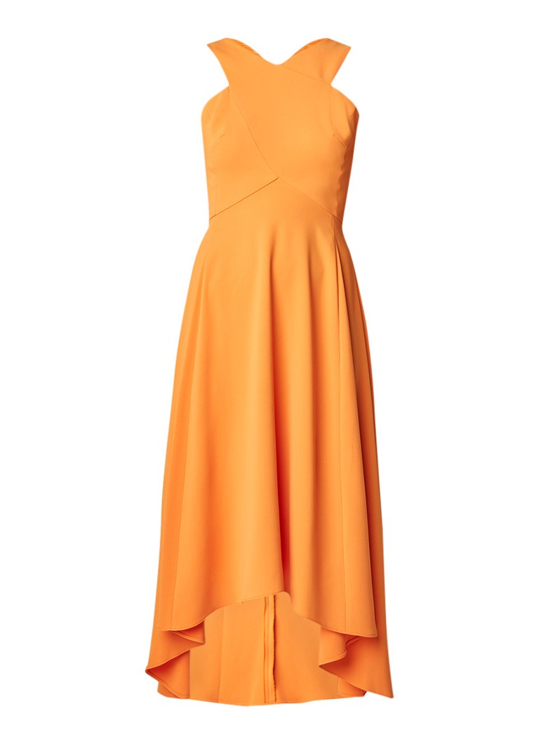 Karen Millen Midi-jurk met rugdecolletÃ© oranje