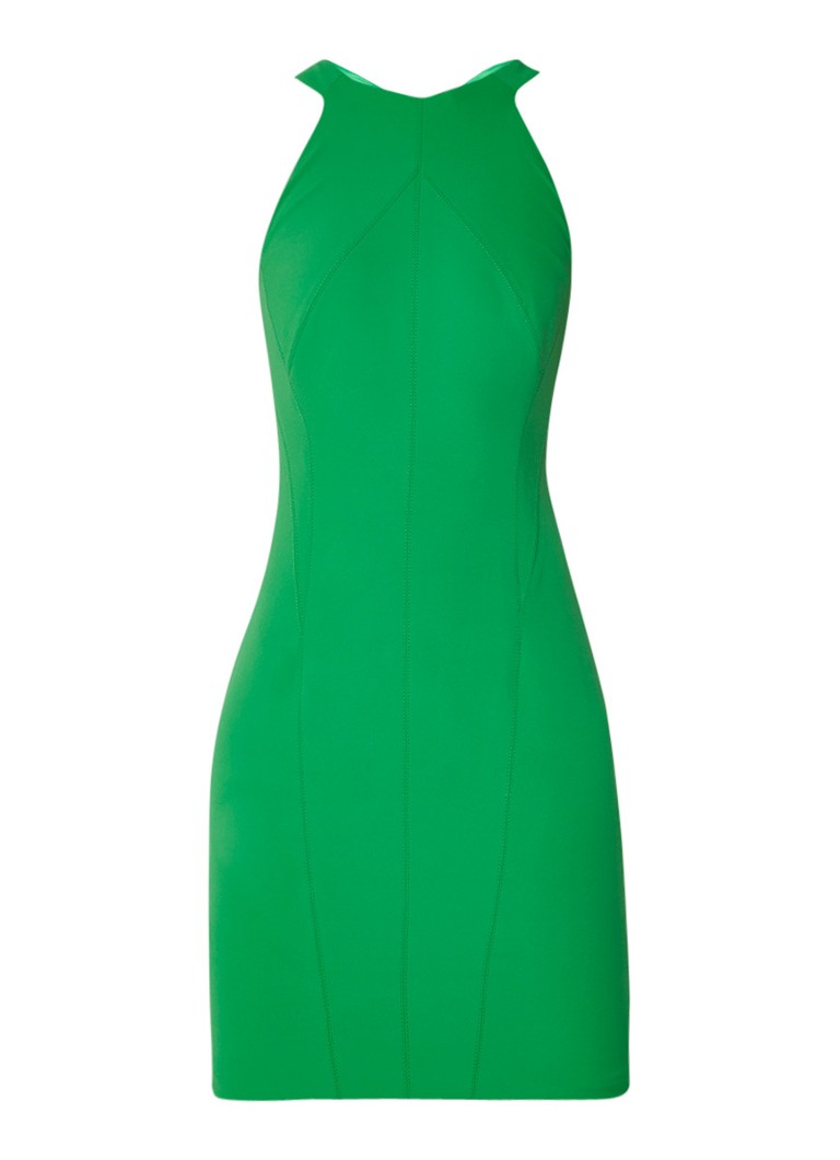 Karen Millen Kokerjurk met rugdecolleté groen