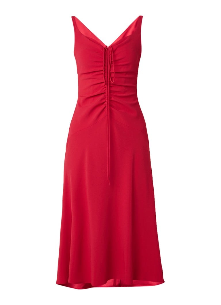 Karen Millen A-lijn jurk met gerimpeld detail roze