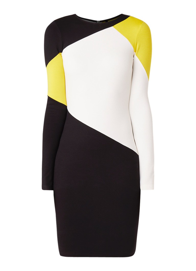 Karen Millen Jersey jurk met colour blocking multicolor