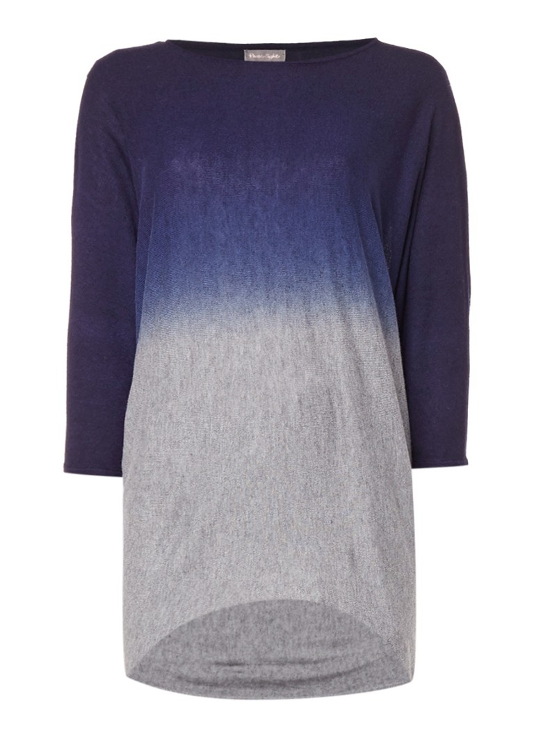 Phase Eight Becca trui van wol met dip-dye dessin wit