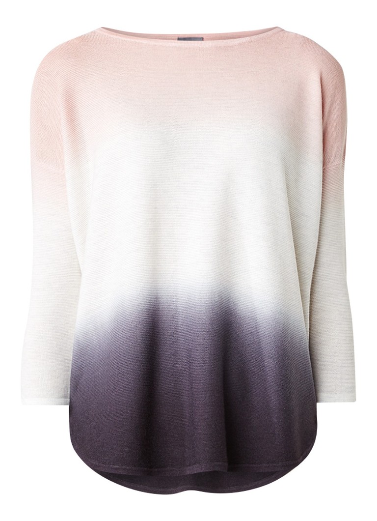 Phase Eight Lynda fijngebreide top met ombre wit