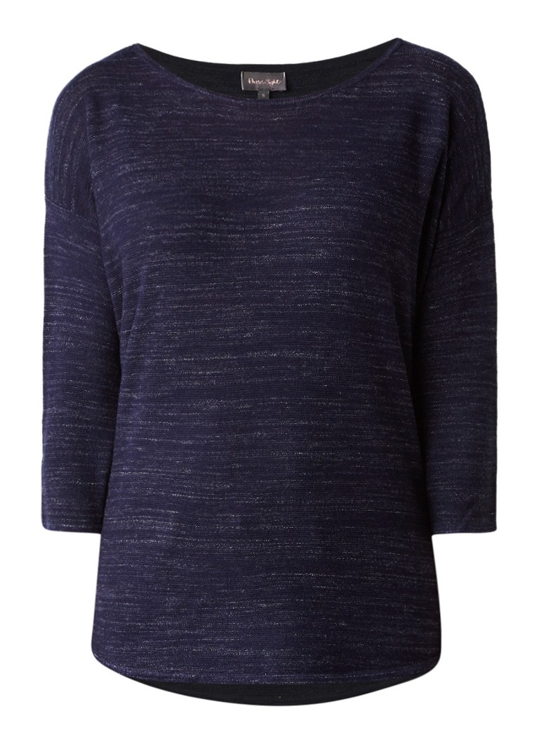 Phase Eight Space Dye Megg gemÃªleerde pullover in wolblend wit