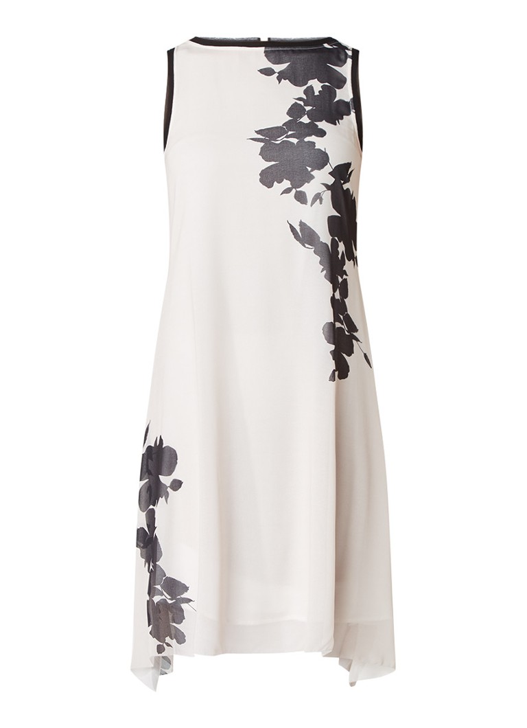 Mint Velvet Yolanda mouwloze tuniekjurk met print creme