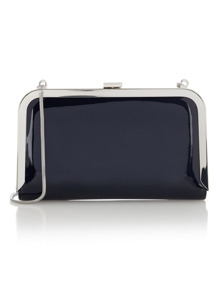 Phase Eight Poppy clutch van lakleer wit