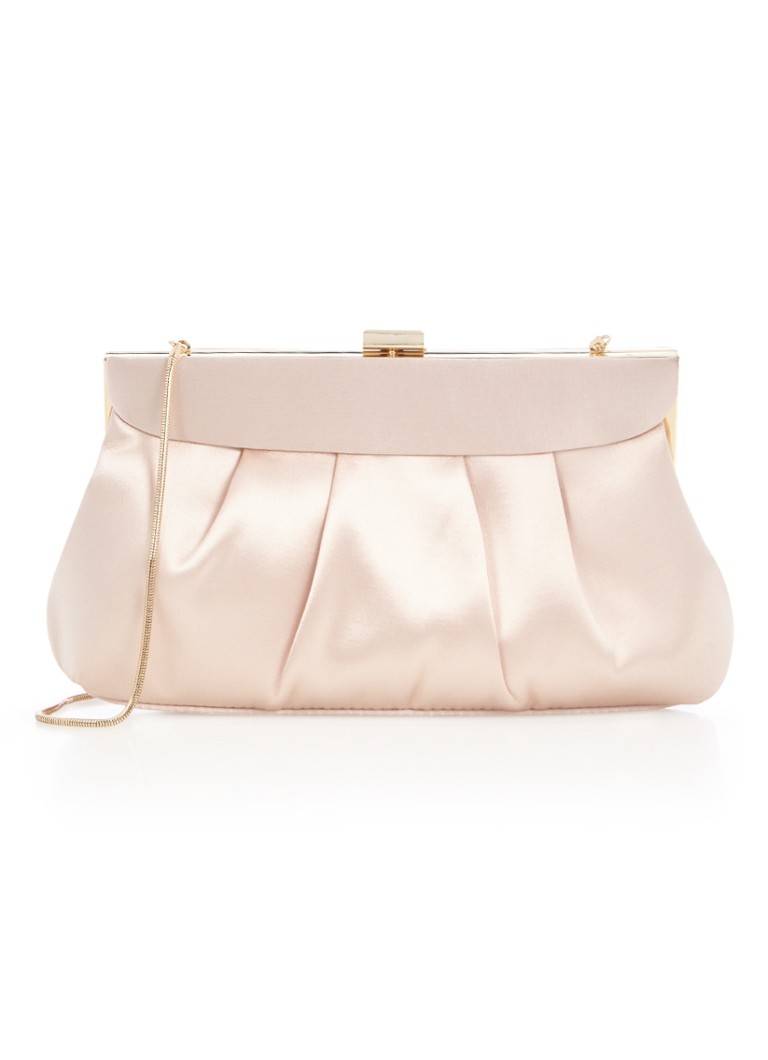 Phase Eight Cara clutch met zijdelook wit