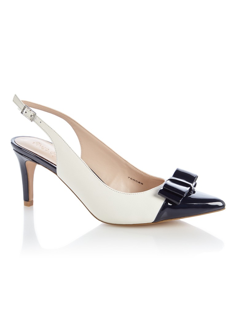 Phase Eight Molly slingback van leer wit