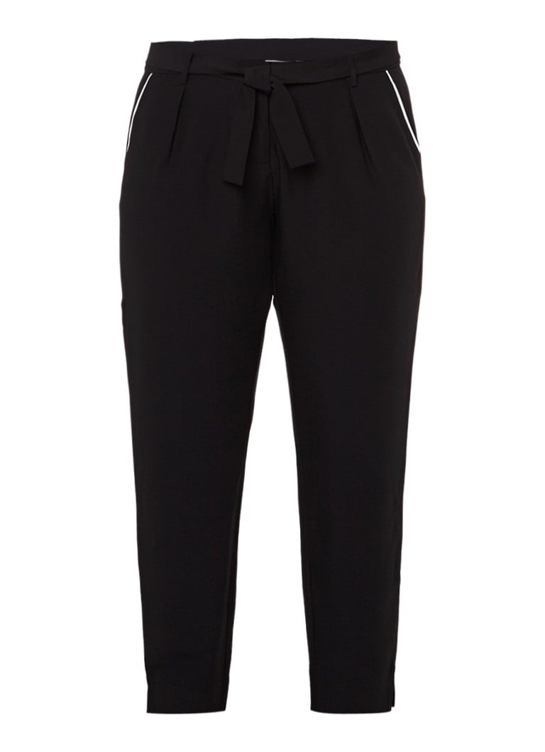 Junarose Nest pantalon met strikdetail zwart