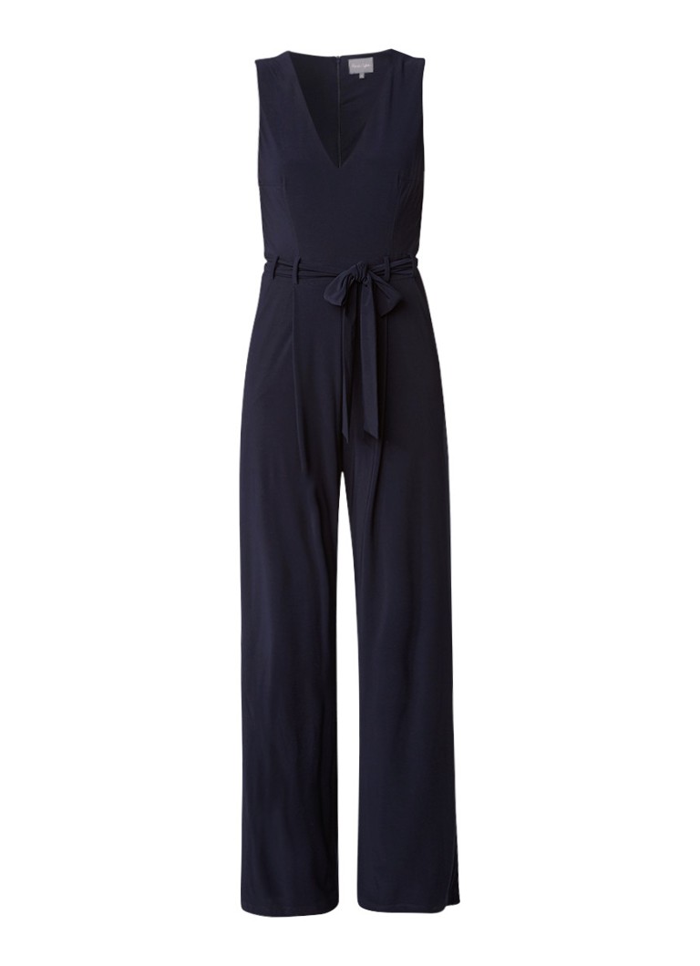 Phase Eight Oralie jumpsuit met strikceintuur wit