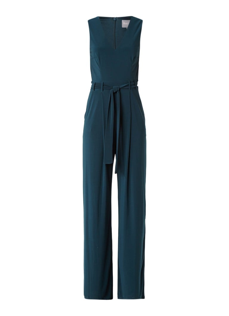 Phase Eight Oralie wide fit jumpsuit met ceintuur wit