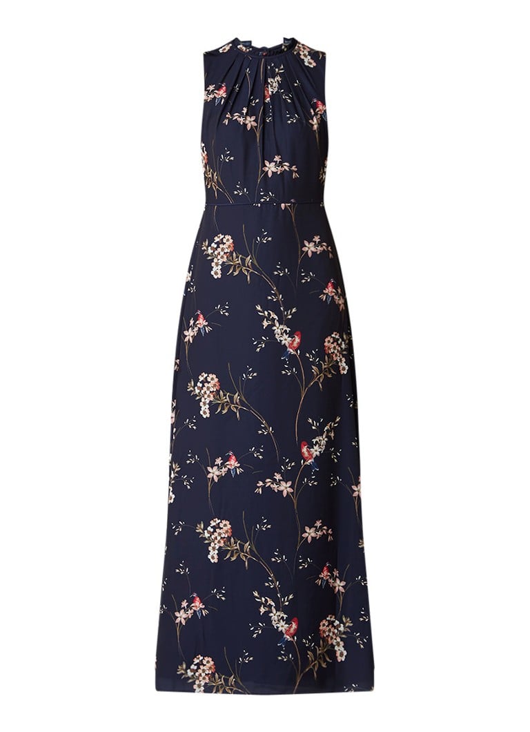 Phase Eight Gaynor maxi-jurk met gebloemd dessin donkerblauw