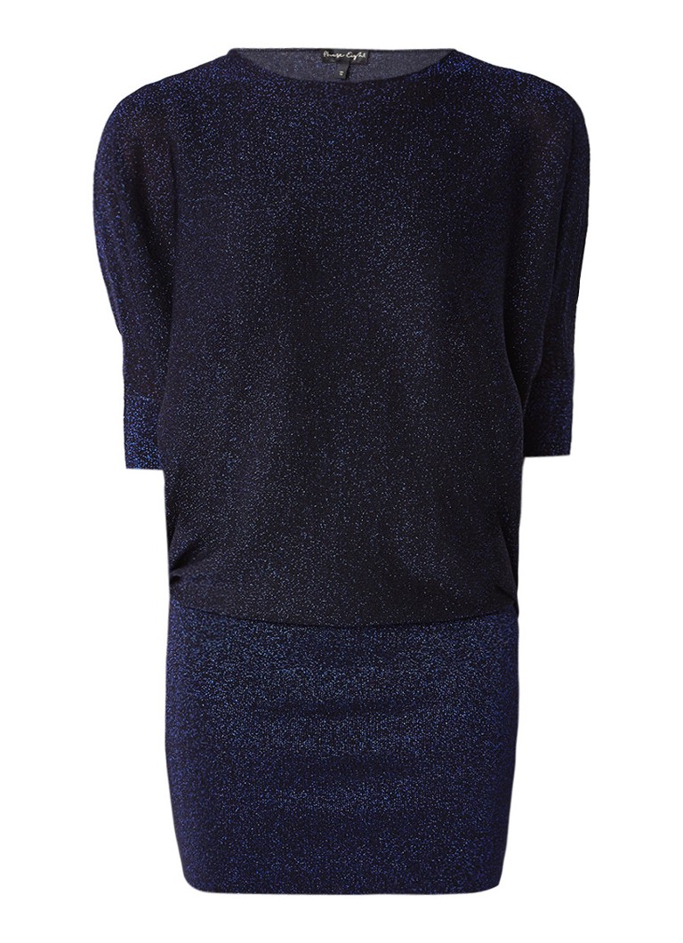 Phase Eight Becca jurk met vleermuismouw en glitterfinish donkerblauw