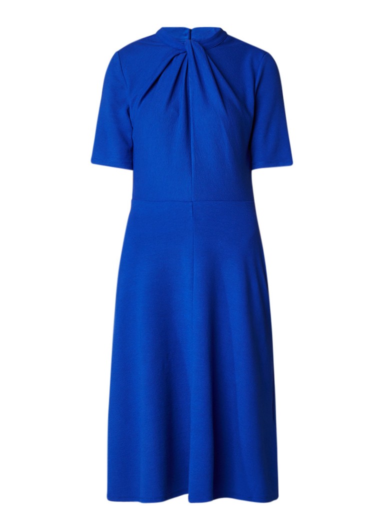 Phase Eight Tamsin jurk van crÃªpe met knoopdetail kobaltblauw