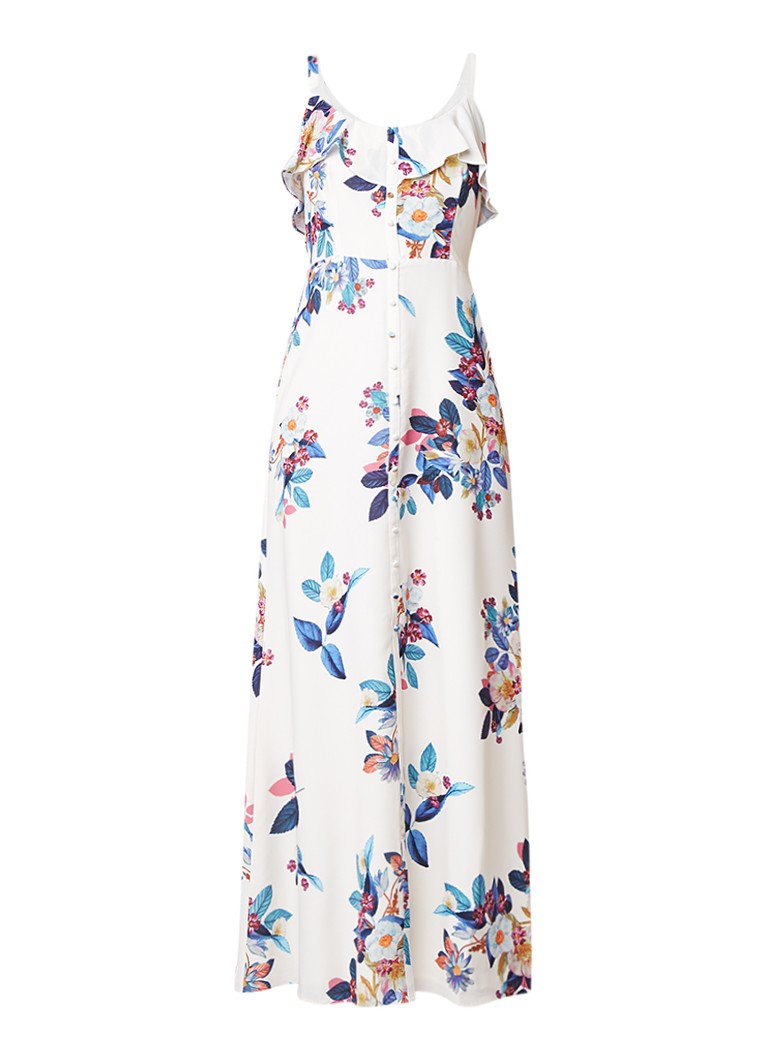 Phase Eight Cloella maxi-jurk met bloemendessin creme