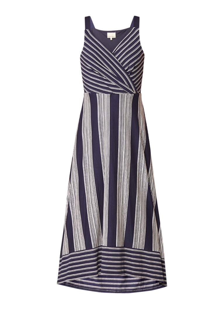 Phase Eight Maisie maxi-jurk met streepdessin donkerblauw