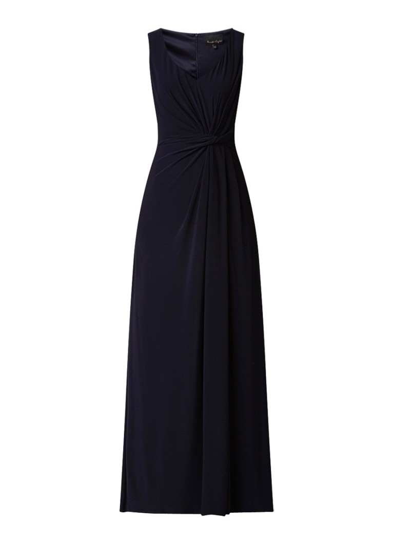 Phase Eight Carrie maxi-jurk met gedrapeerd detail donkerblauw