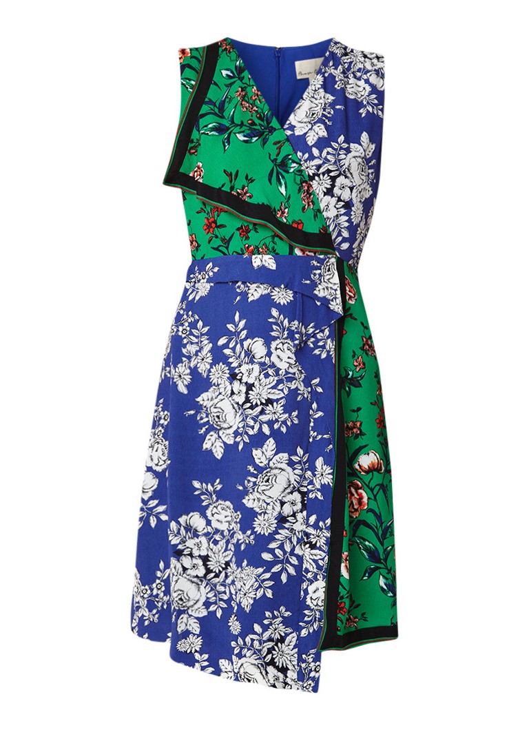 Phase Eight Meghan midi-jurk met contrasterend bloemendessin multicolor