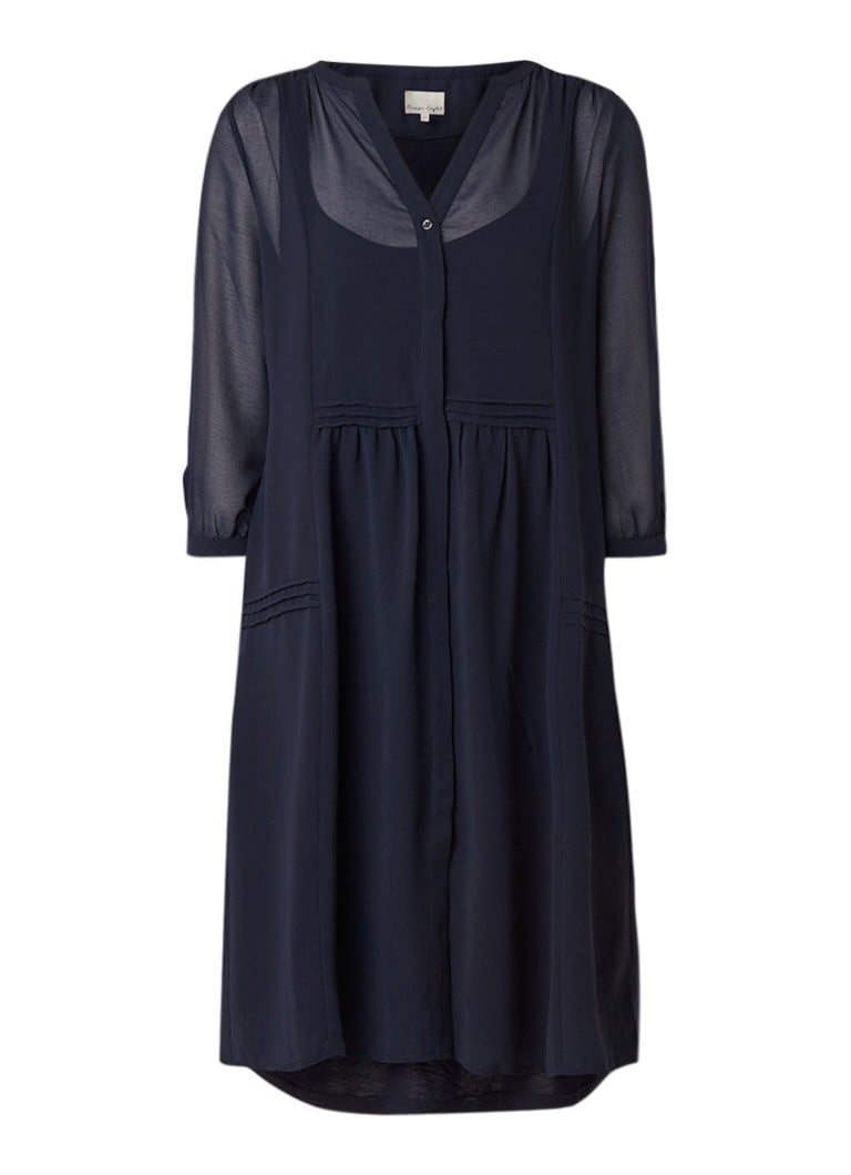 Phase Eight Remee blousejurk van chiffon donkerblauw