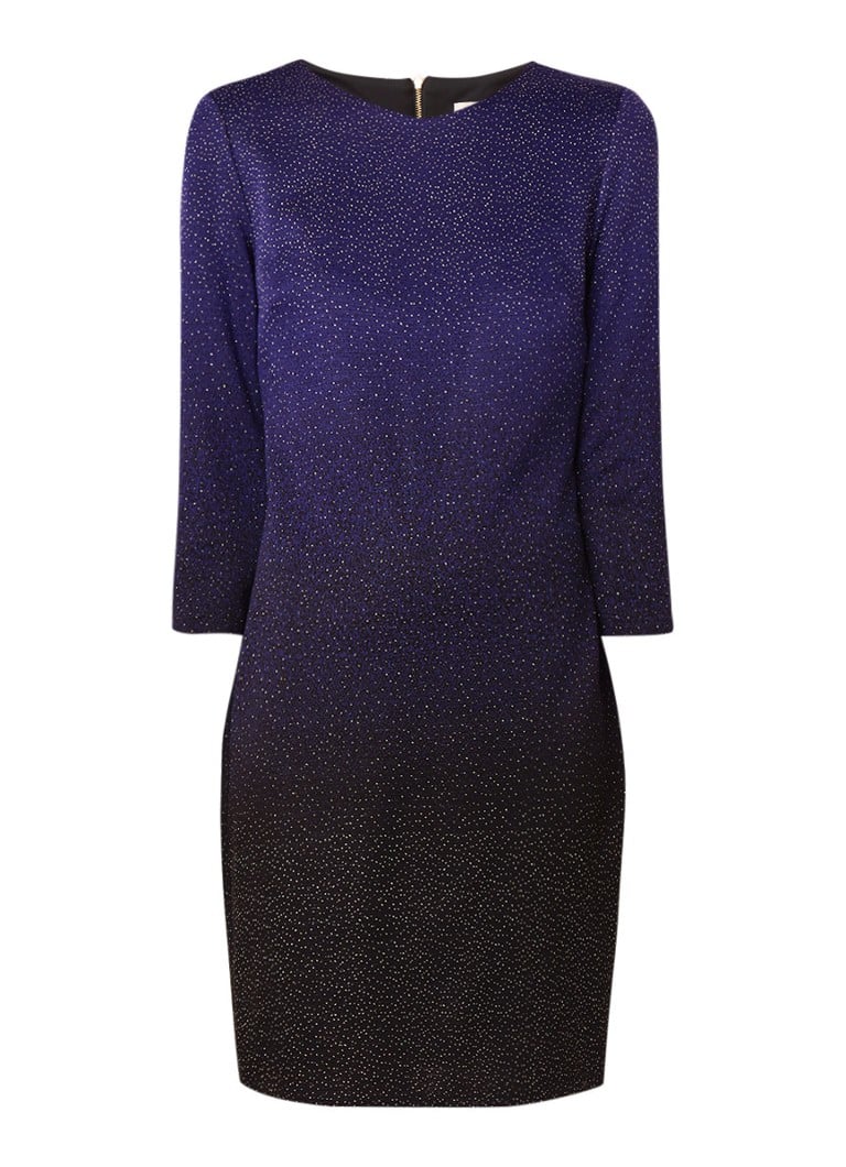 Phase Eight Ophelia jurk met lurex en kleurverloop donkerblauw