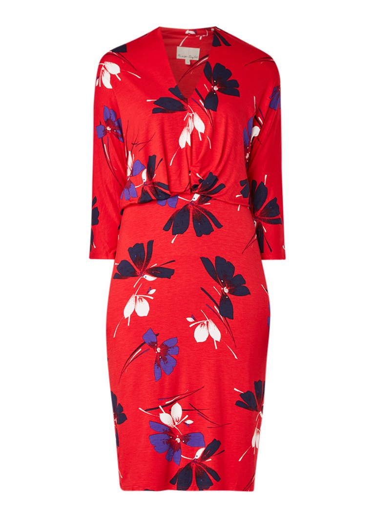 Phase Eight Harper jurk van jersey met bloemendessin rood