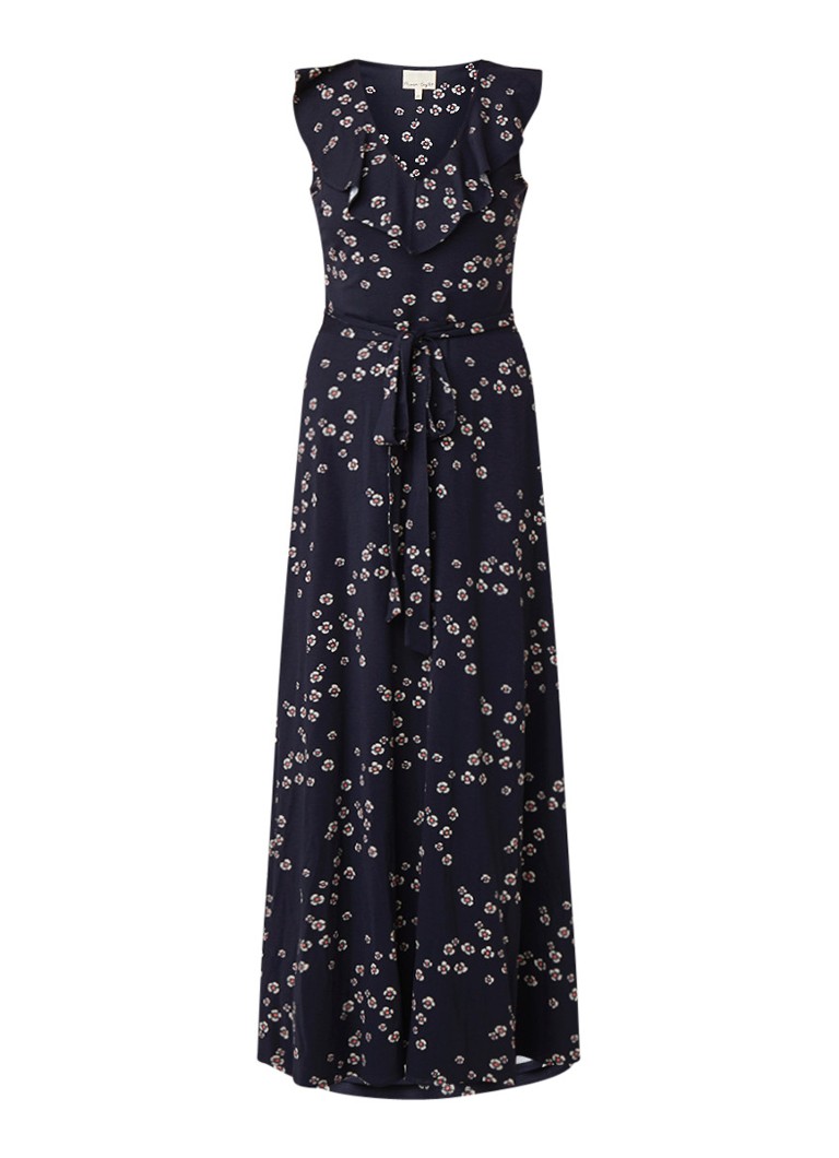 Phase Eight Destiny maxi-jurk met bloemendessin donkerblauw