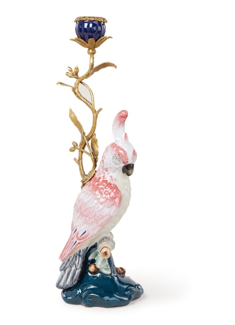 &Klevering - Cockatoo kandelaar 39 cm - Multicolor
