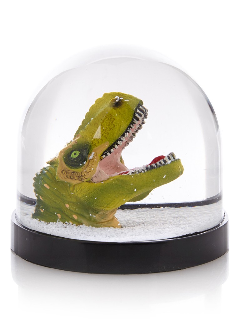 &Klevering - Dinosaurus sneeuwbol 8 cm - Mosgroen