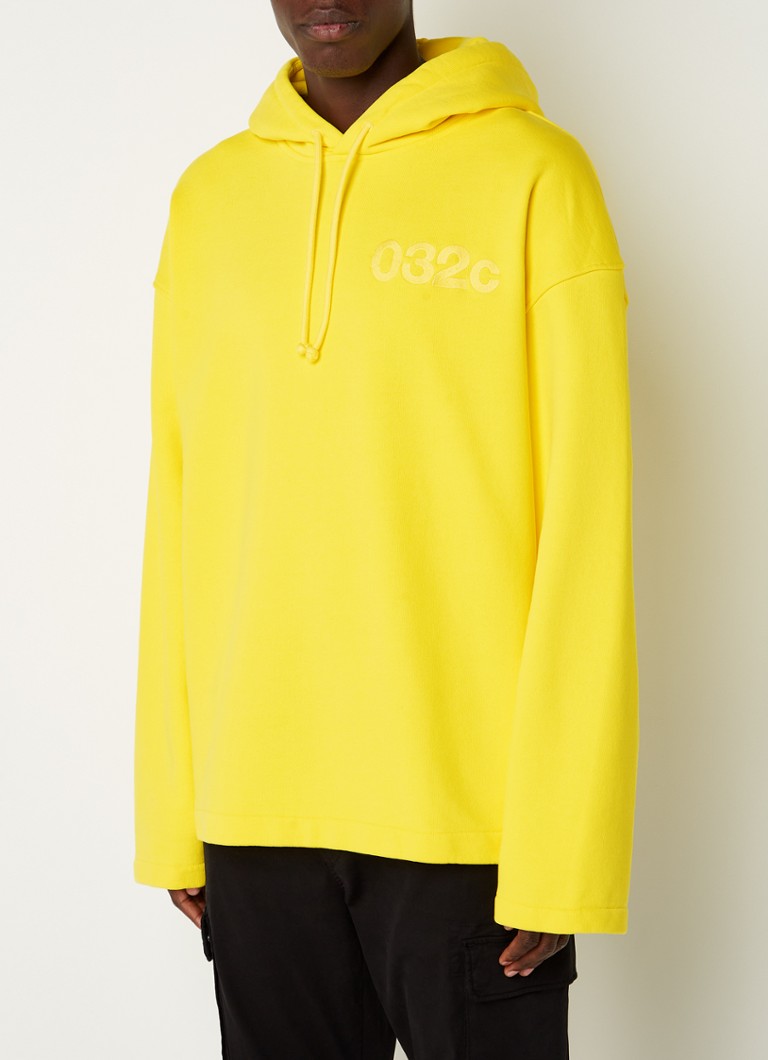 032c-oversized-hoodie-van-biologisch-katoen-met-logoborduring-geel