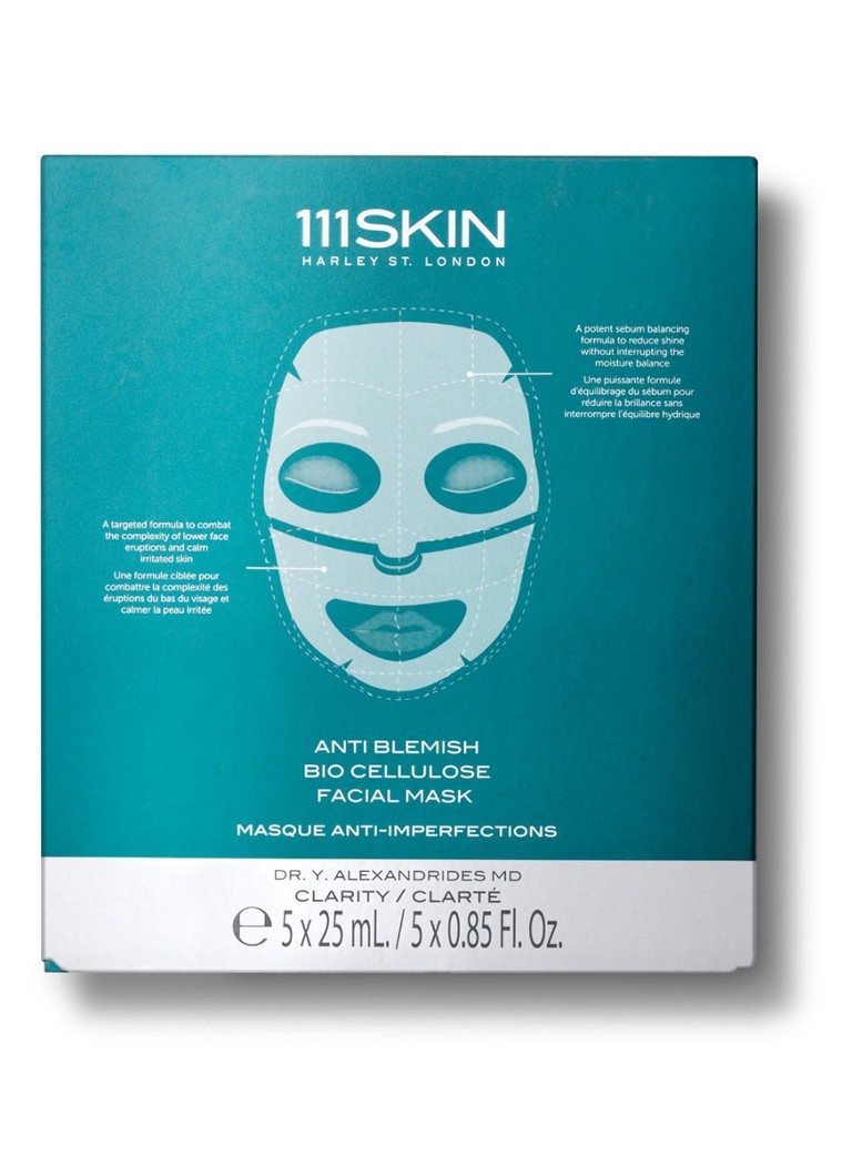 111SKIN - Anti Blemish Bio Cellulose Facial Mask - gezichtsmasker - null