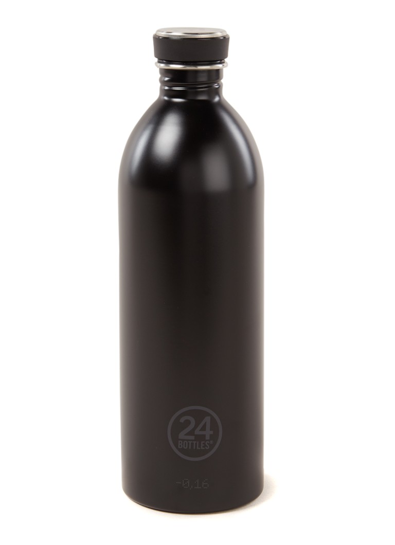 24Bottles - Urban Bottle waterfles 1 liter - Zwart