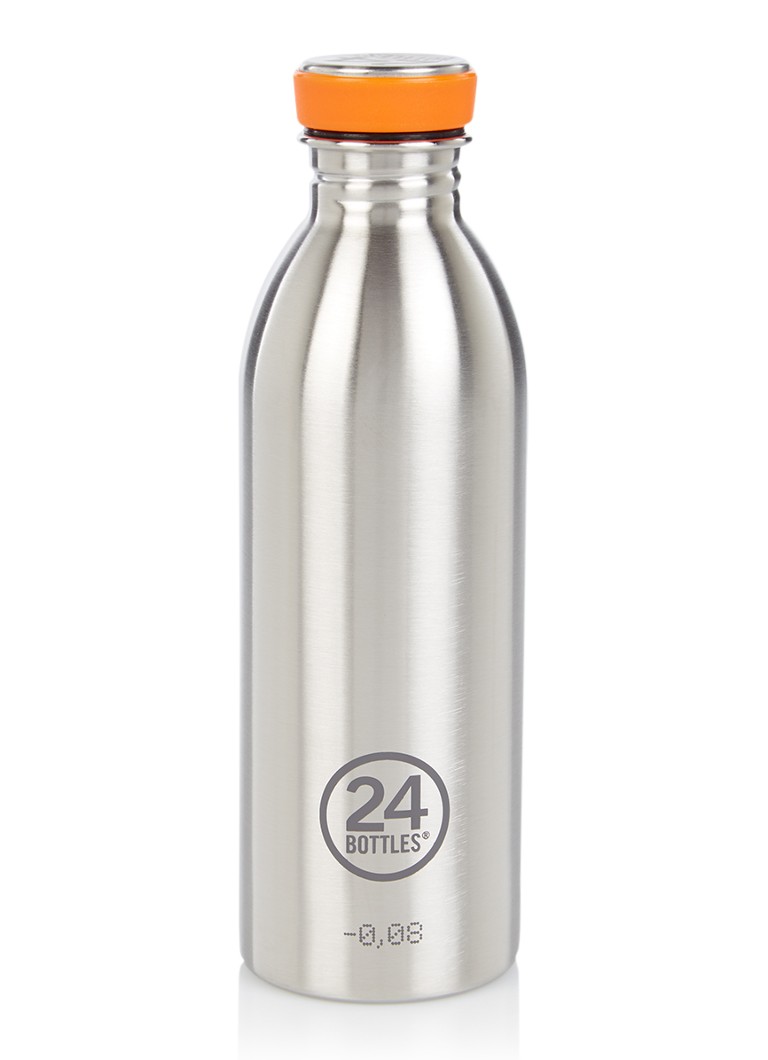 24Bottles - Urban Bottle waterfles 500 ml - Zilver