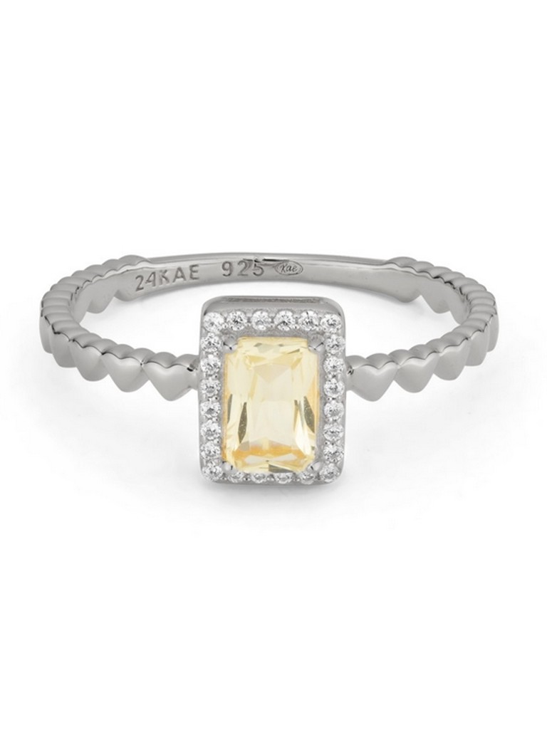 s.Oliver Ring 925 sterling zilveren damesringen, goud, wordt geleverd in sieradengeschenkdoos, 2037826, 54 (17.2), Zilver, Zonder