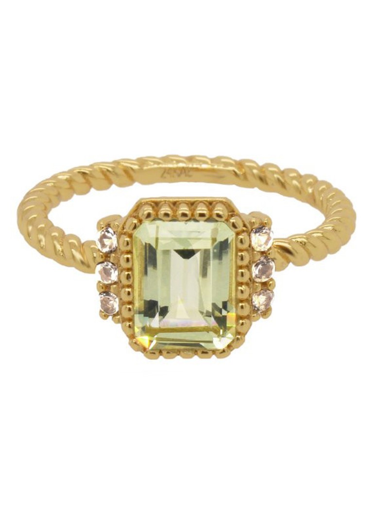 Zilveren ring met een edelsteen (dagen Zilveren ring met een edelsteen (dagen