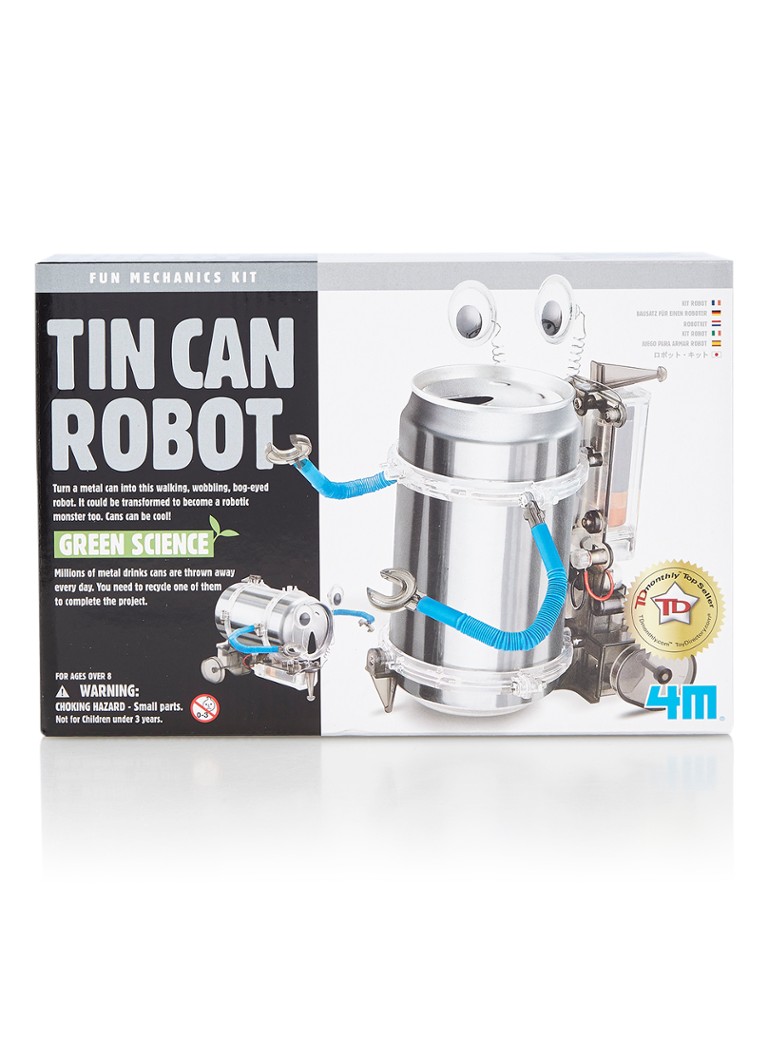 4m Tin Can Robot Bouwkit • Zilver • De Bijenkorf