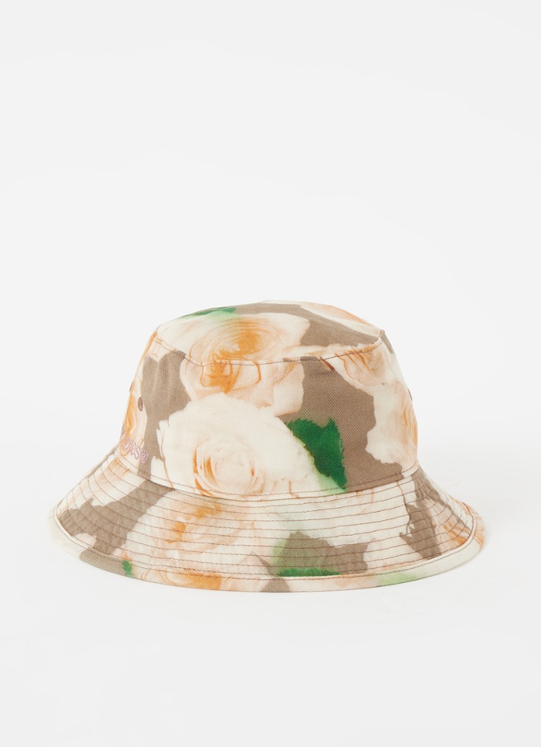 Acne Studios - Bucket hoed met bloemenprint - Zand