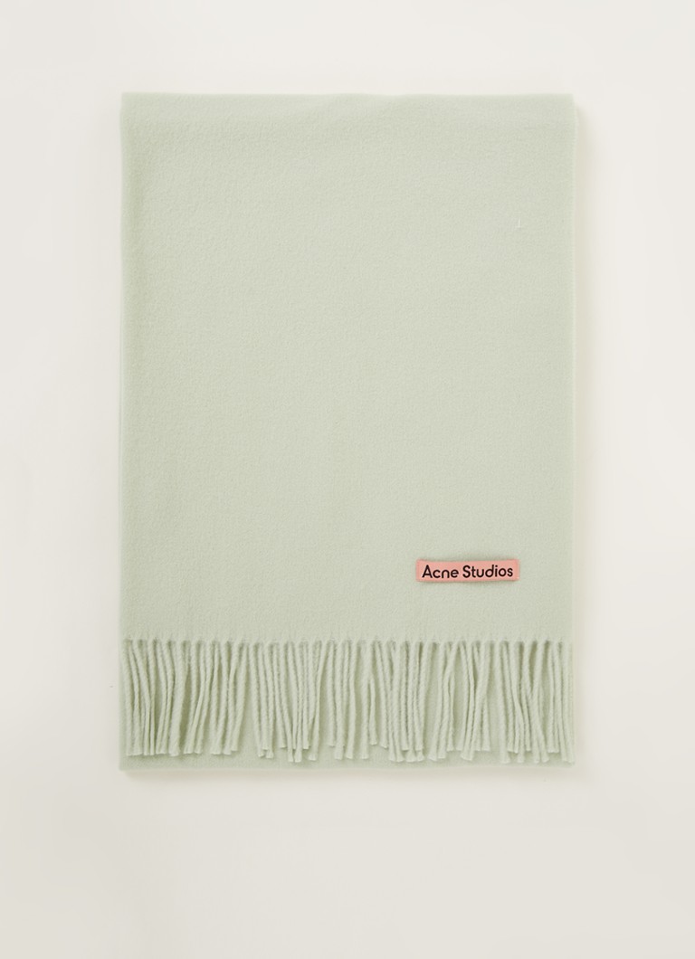 Acne Studios - Sjaal van wol 200 x 70 cm - Lindegroen