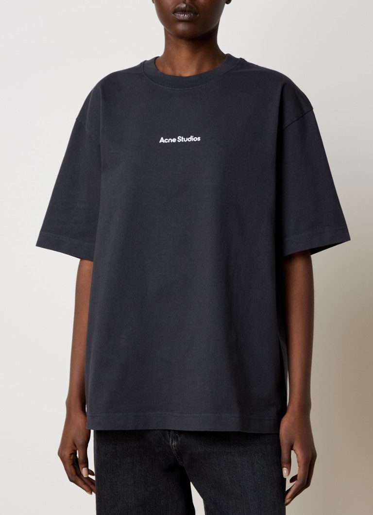Acne Studios - T-shirt met logo - Zwart