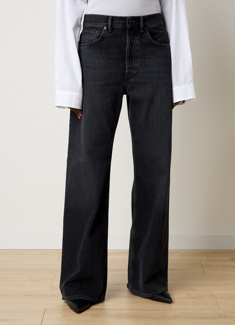 Acne Studios - Vintage wide leg jeans met gekleurde wassing - Antraciet