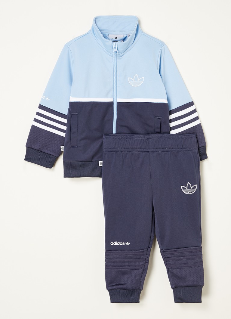 Halloween nicht katoen adidas Babyset met vest en joggingbroek 2-delig • Blauw • de Bijenkorf