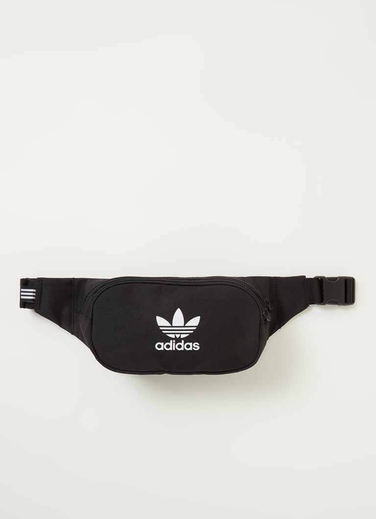 NieuwZeeland gordijn diep adidas Essential heuptas met logo • Zwart • de Bijenkorf