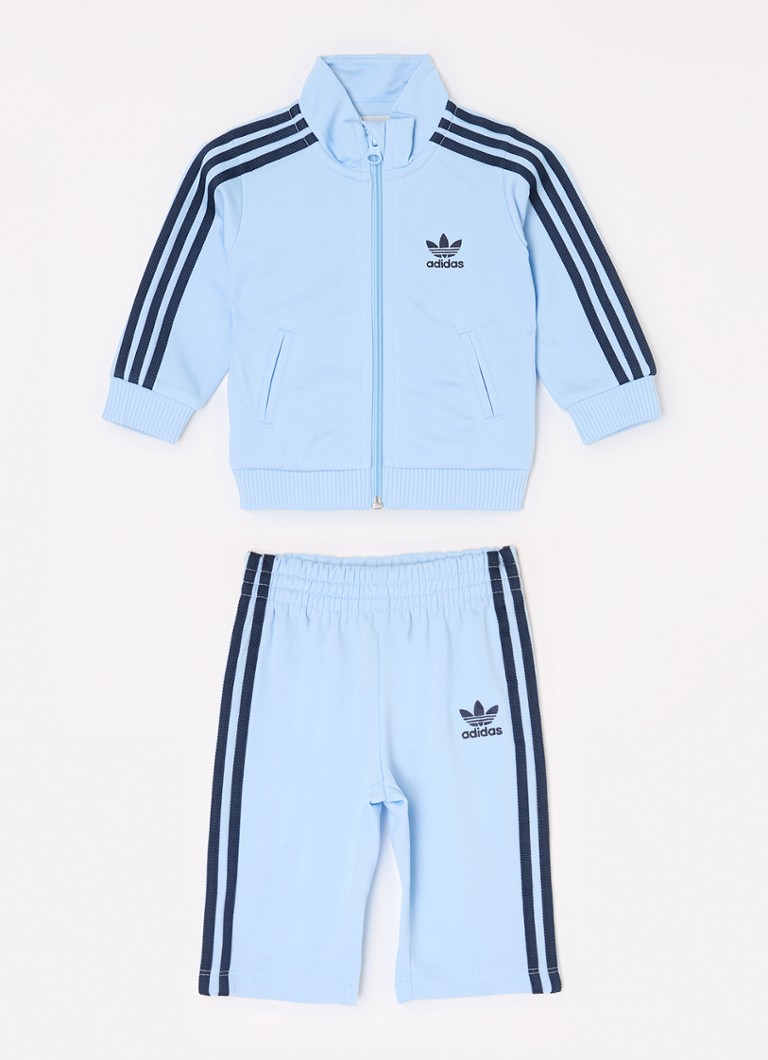 Adidas - Firebird trainingspak met logo 2-delig - Lichtblauw