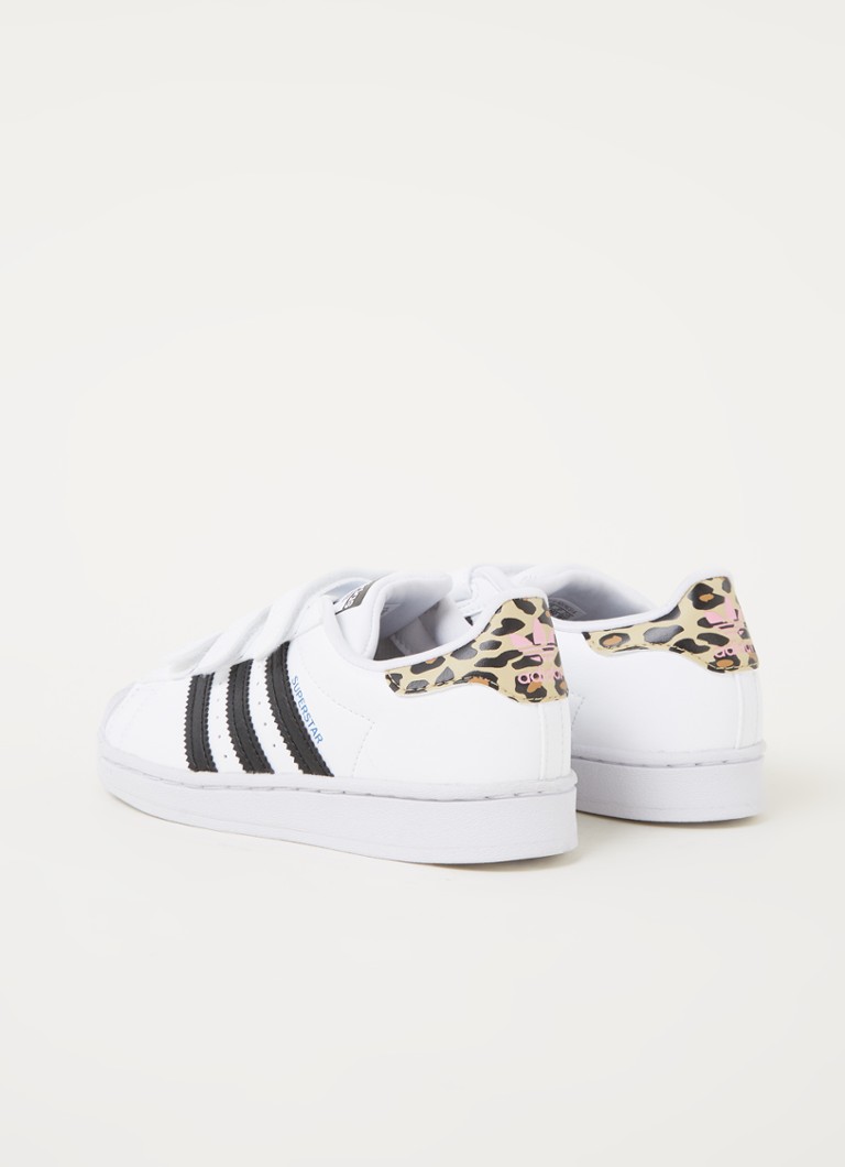 Weinig Monument commando adidas Superstar sneaker met panterprint • Wit • de Bijenkorf