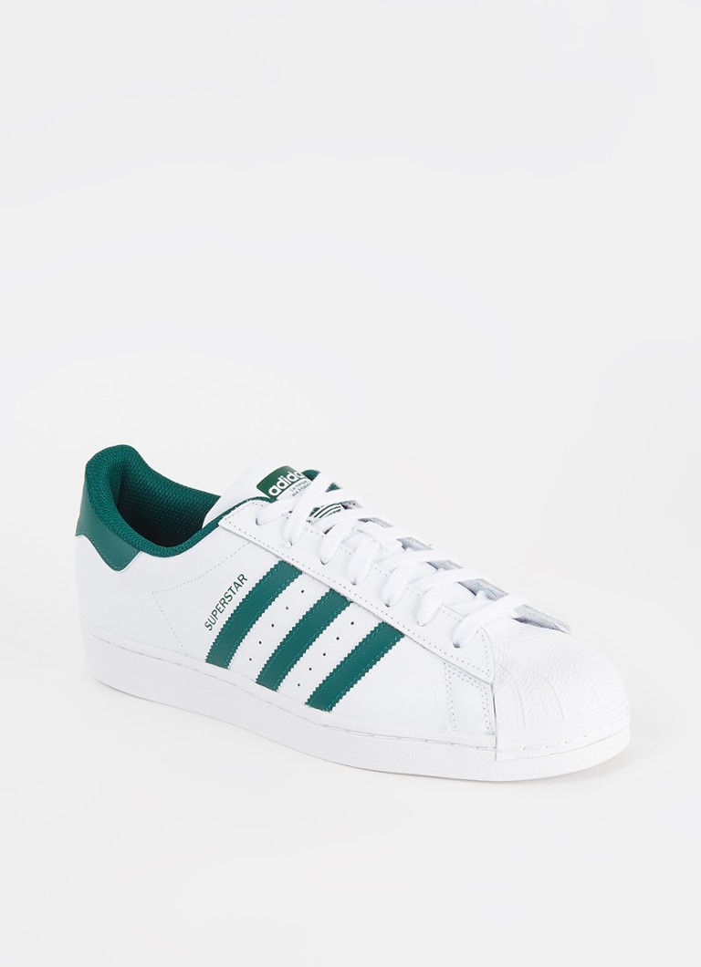 gebed levend Speels adidas Superstar sneaker van leer • Groen • de Bijenkorf