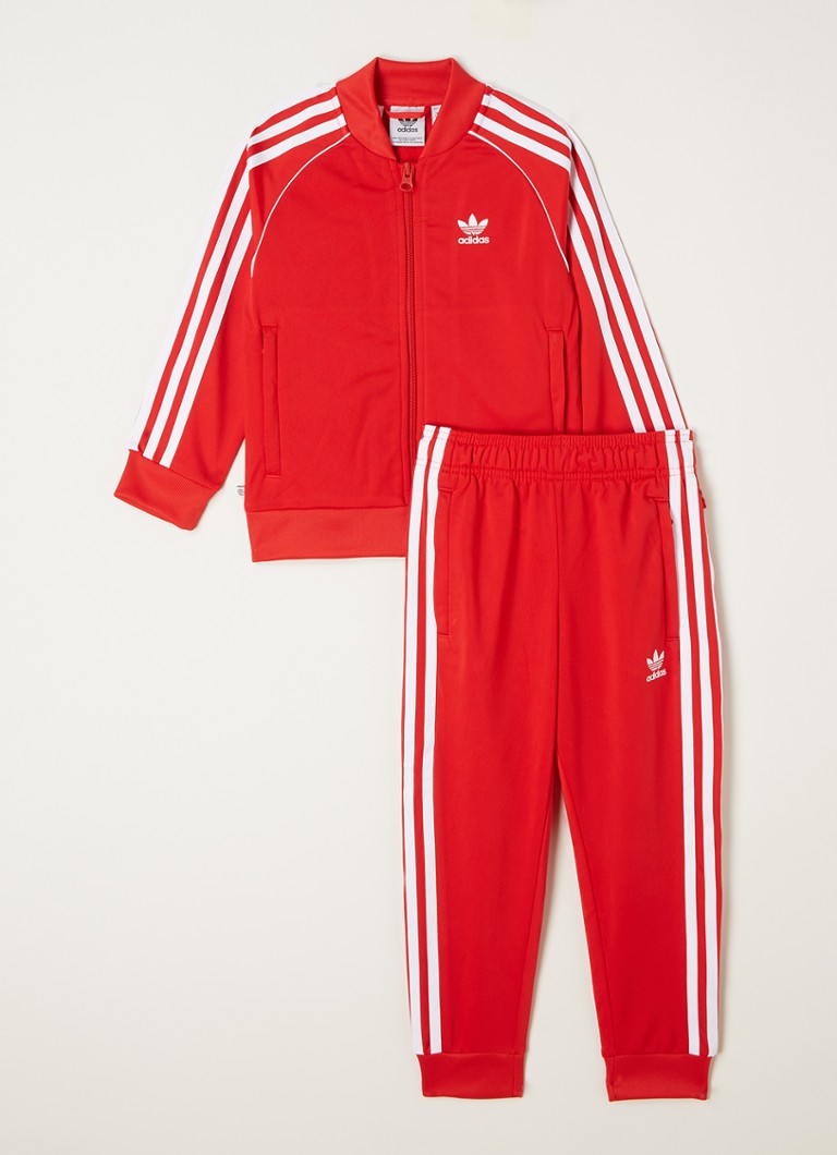 Immigratie Productie het formulier adidas Superstar trainingspak 2-delig • Rood • de Bijenkorf