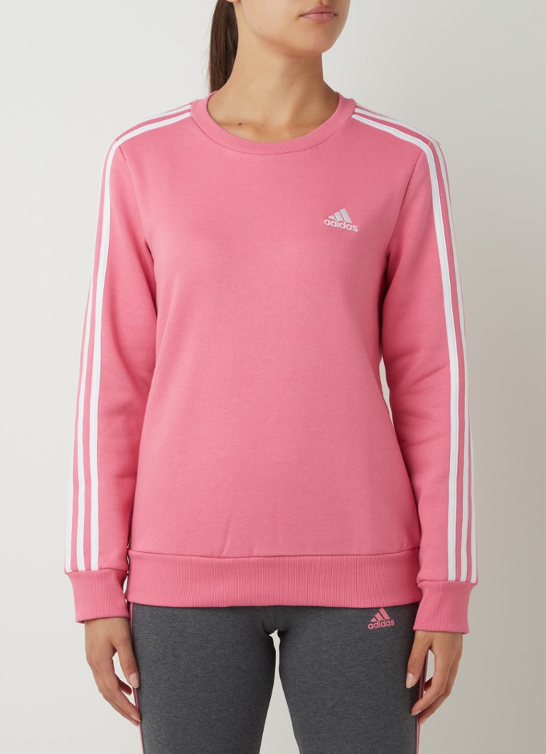 adidas - Sweater met logo - Roze