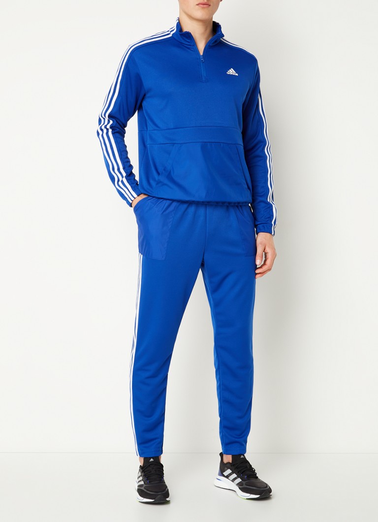 adidas trainingspak heren blauw