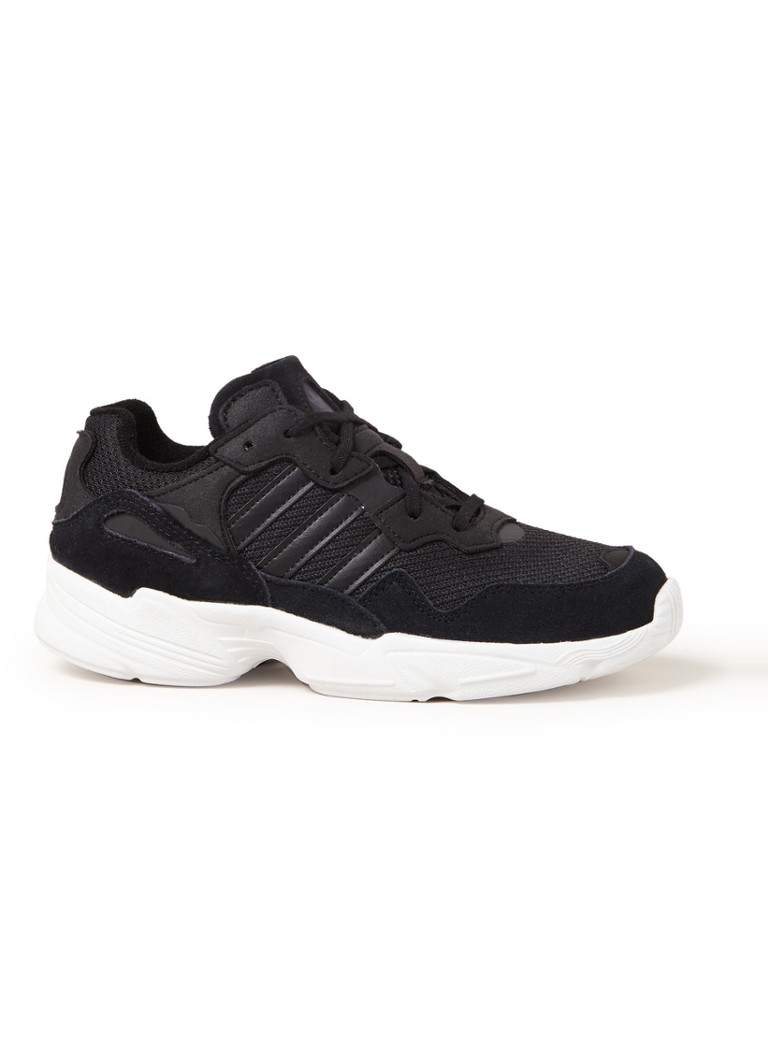 Adidas Yung 96 Sneaker Met Suede Details Zwart De Bijenkorf Adidas Yung 96 Sneaker Met Suede Details Zwart De Bijenkorf