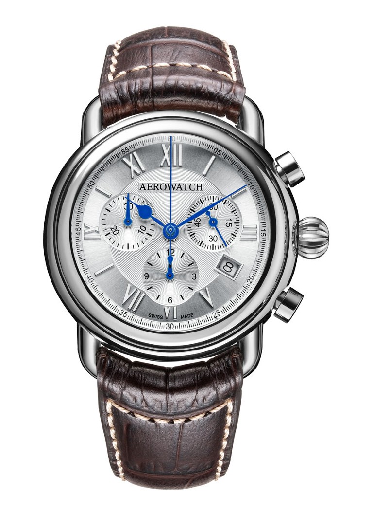 Aerowatch - 1942 horloge A 83926 AA07 M - Zilver
